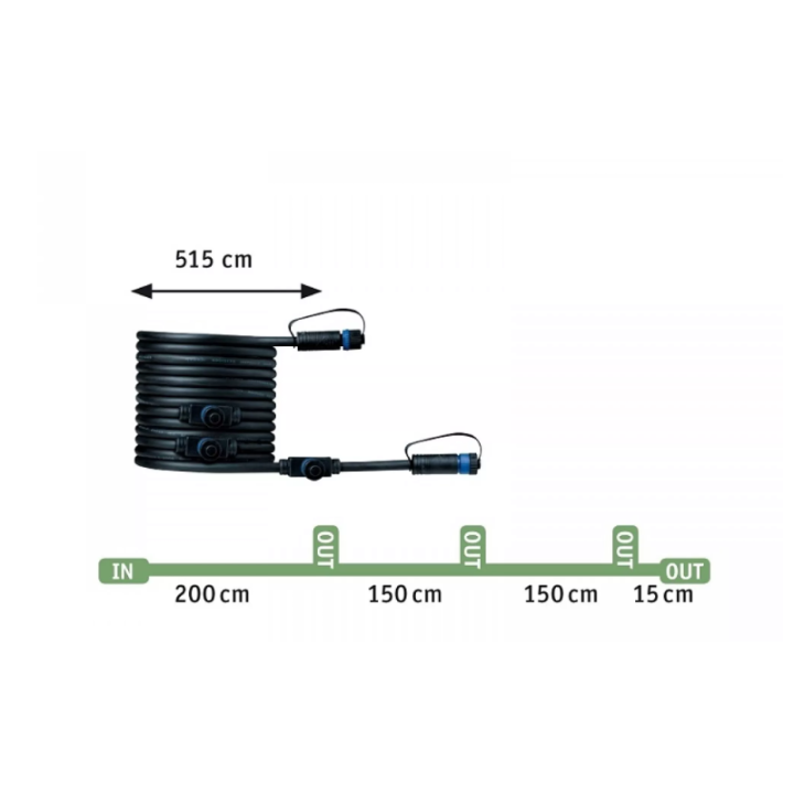 Plantini Plug & Shine komplektas su smeige 3x2.5W (3000K)