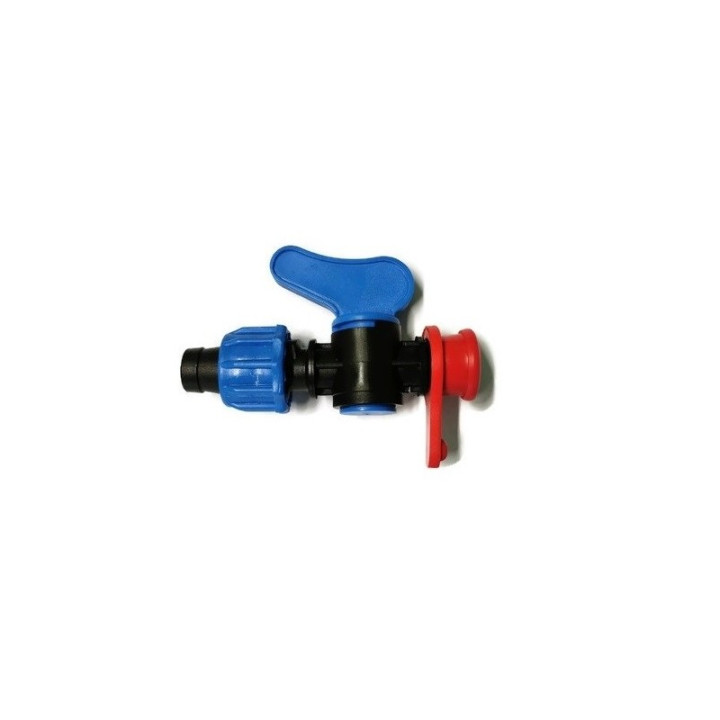 Ventilis juosta x 3/8" išorinis sriegis su raudona tarpine