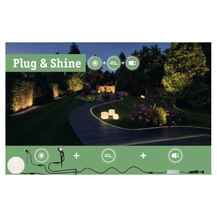 Plug & Shine kabelis 5m (4 jungtys)
