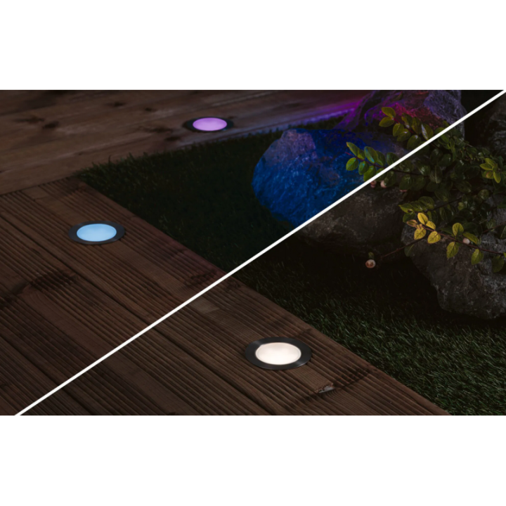 Plug & Shine įleidžiamas šviestuvas RGBW 2W