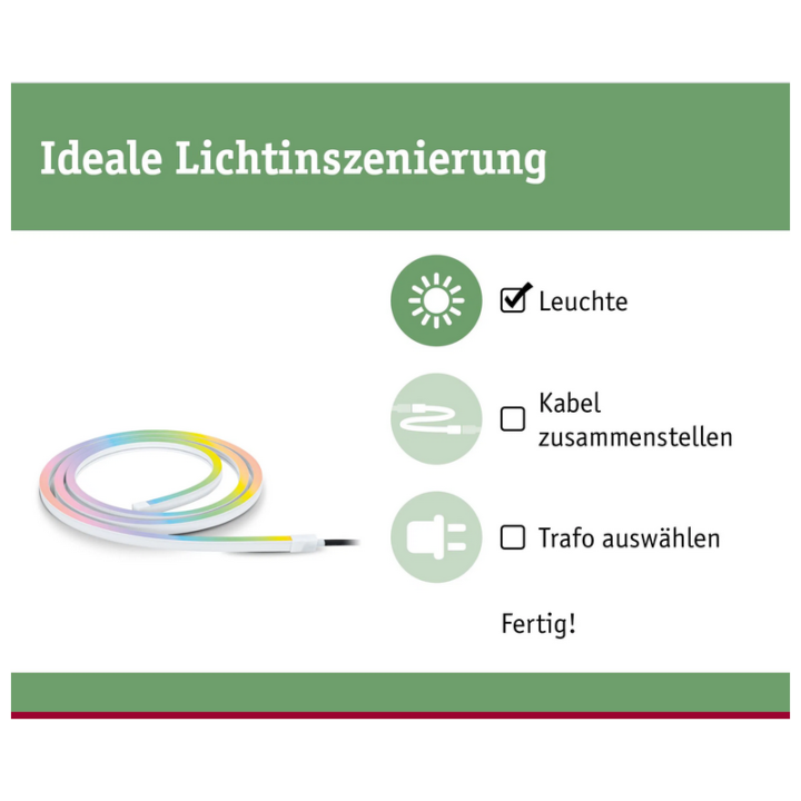 Plug & Shine LED juosta RGBW 39W