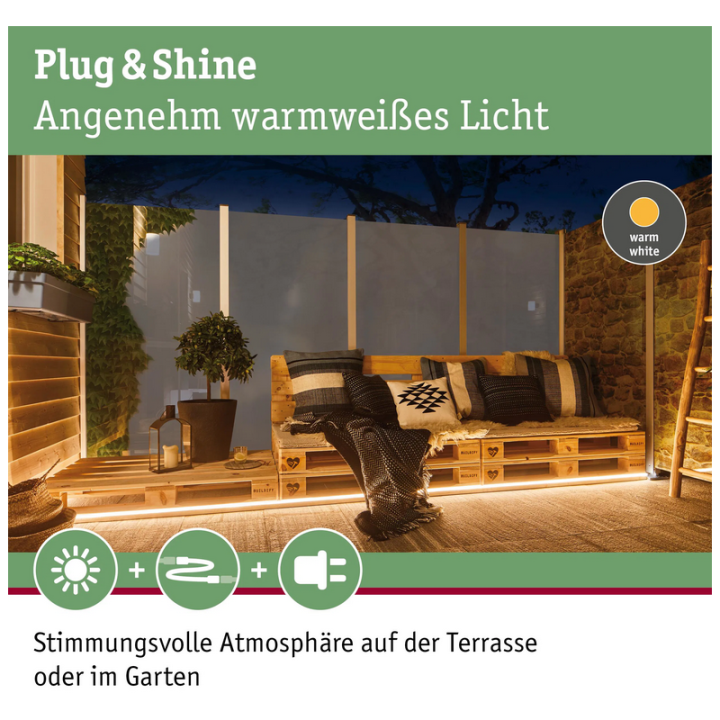 Plug & Shine LED juosta 46W, 10m