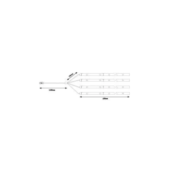USB LED juosta Parasol 4x40cm