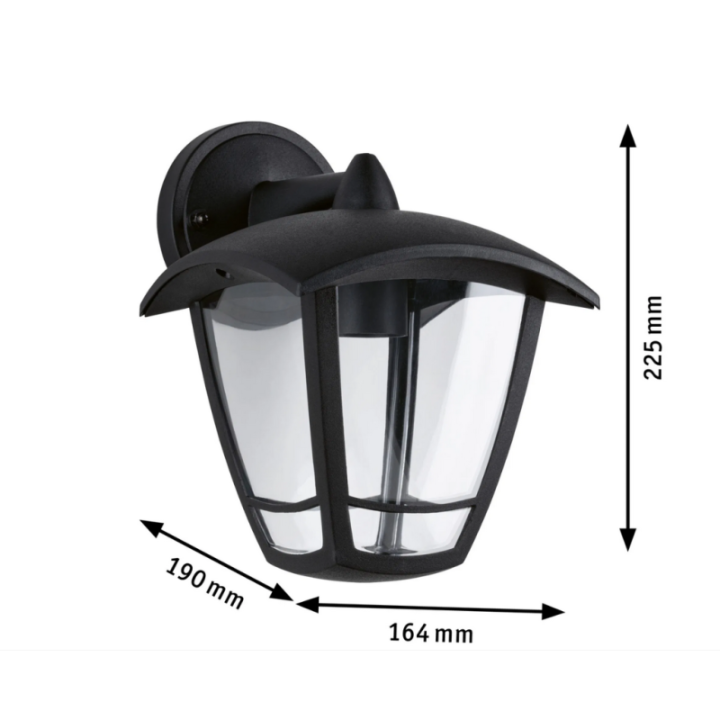 Sieninis šviestuvas Classic Curved 12W