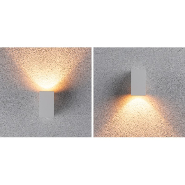 Sieninis šviestuvas Flame 4W draugiškas vabzdžiams, baltos spalvos