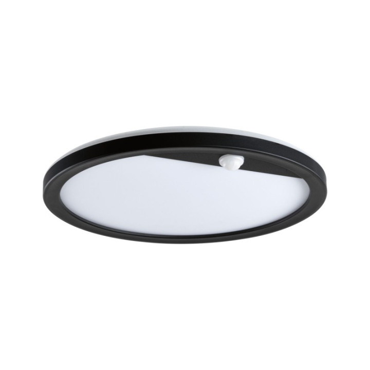 Sieninis šviestuvas Lamina Backlight 14,5W su judesio davikliu, juodos spalvos