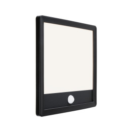 Sieninis šviestuvas Lamina Backlight 14,5W su judesio davikliu, kvadratinis juodas
