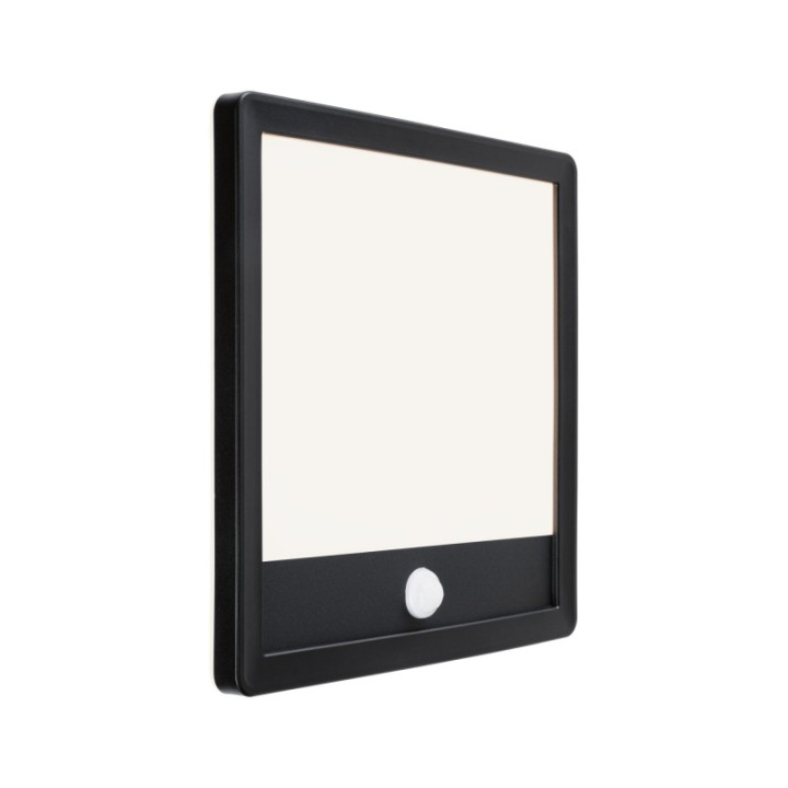 Sieninis šviestuvas Lamina Backlight 14,5W su judesio davikliu, kvadratinis juodas