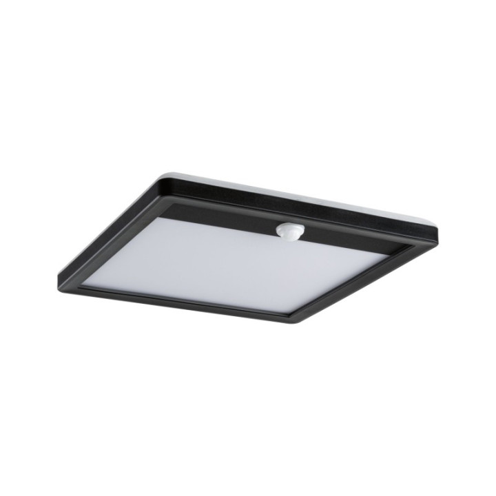 Sieninis šviestuvas Lamina Backlight 14,5W su judesio davikliu, kvadratinis juodas