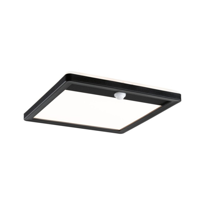 Sieninis šviestuvas Lamina Backlight 14,5W su judesio davikliu, kvadratinis juodas