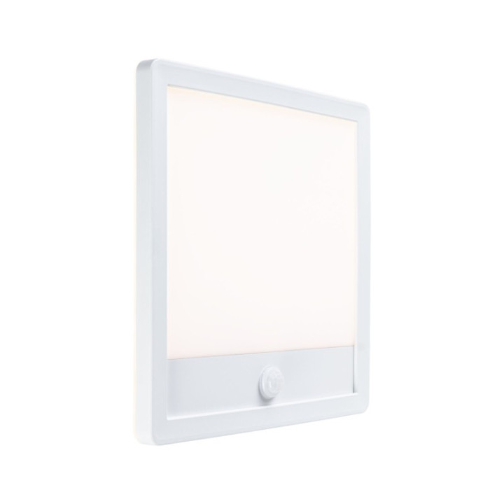 Sieninis šviestuvas Lamina Backlight 14,5W su judesio davikliu, kvadratinis baltas
