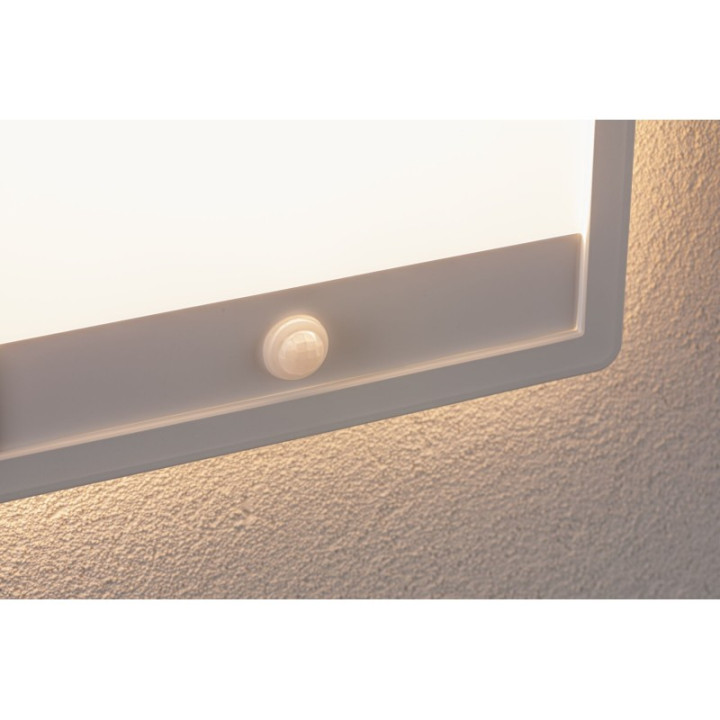 Sieninis šviestuvas Lamina Backlight 14,5W su judesio davikliu, kvadratinis baltas